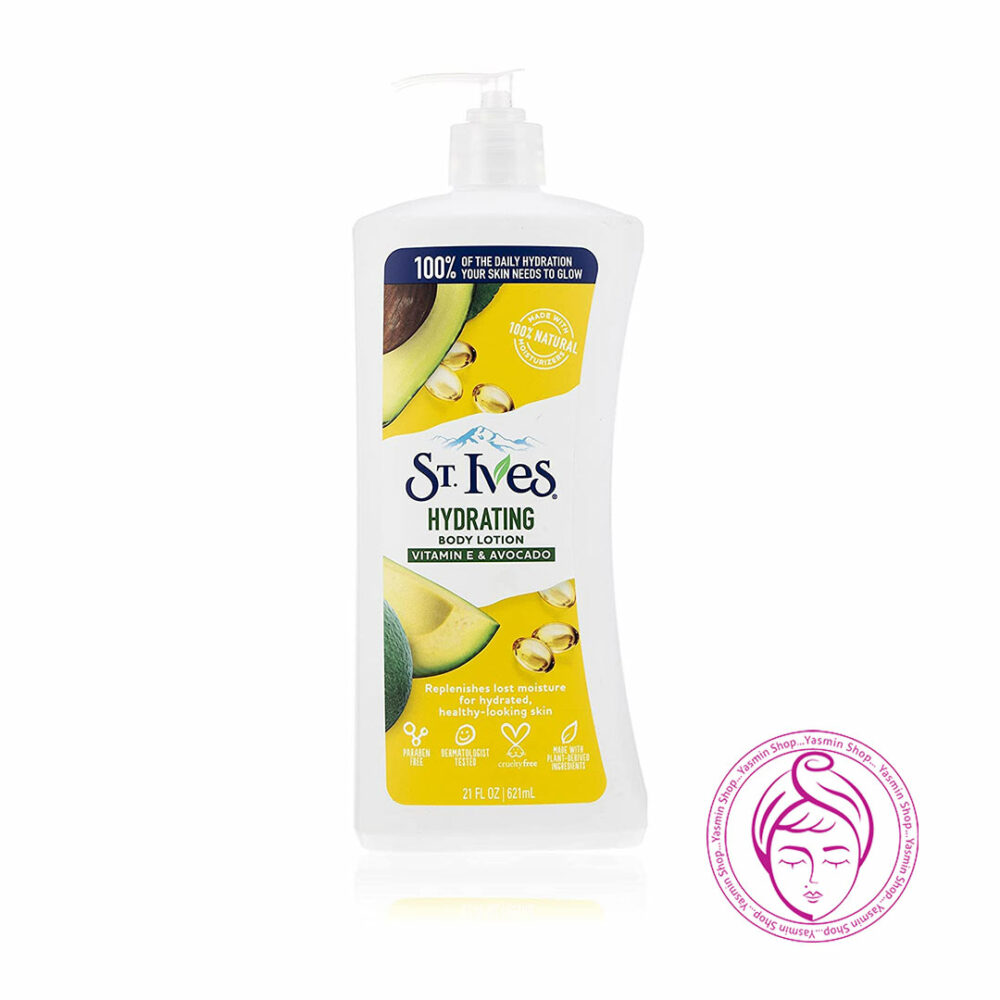 لوسیون بدن ویتامین E و آووکادو سنت ایوز St. Ives Hydrating Vitamin E & Avocado Body Lotion