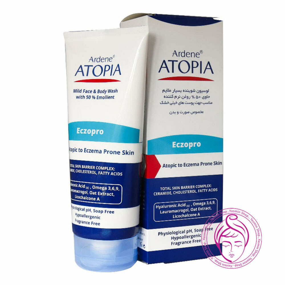 لوسیون شوینده بدن و صورت اگزوپرو آتوپیا آردن Ardene Atopia Eczopro Emollient Rich Cleanser For Face And Body