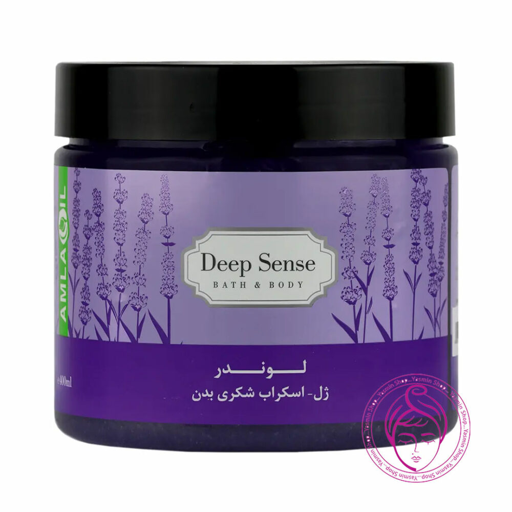 ژل اسکراب شکری بدن لوندر دیپ سنس Deep Sense Lavender Body Sugar Scrub