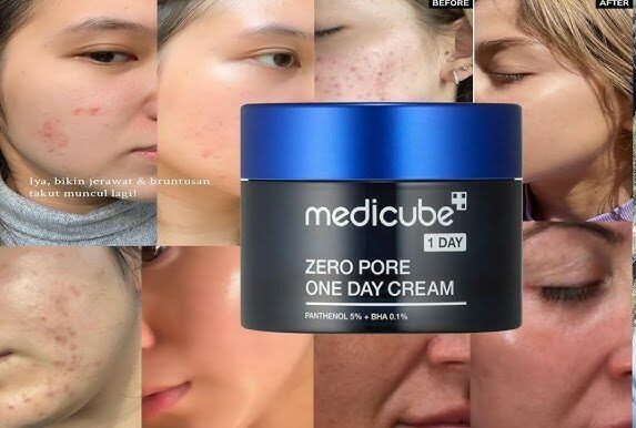 کرم مرطوب ‌کننده و کنترل منافذ مدی‌ کیوب Medicube pore one day cream