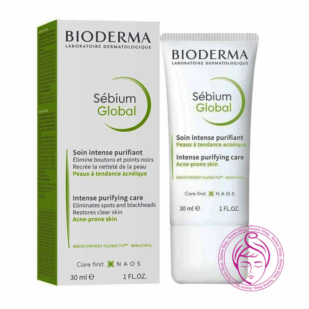 کرم ضد جوش سبیوم گلوبال بایودرما Bioderma Sebium Global Intensive Purifying Care